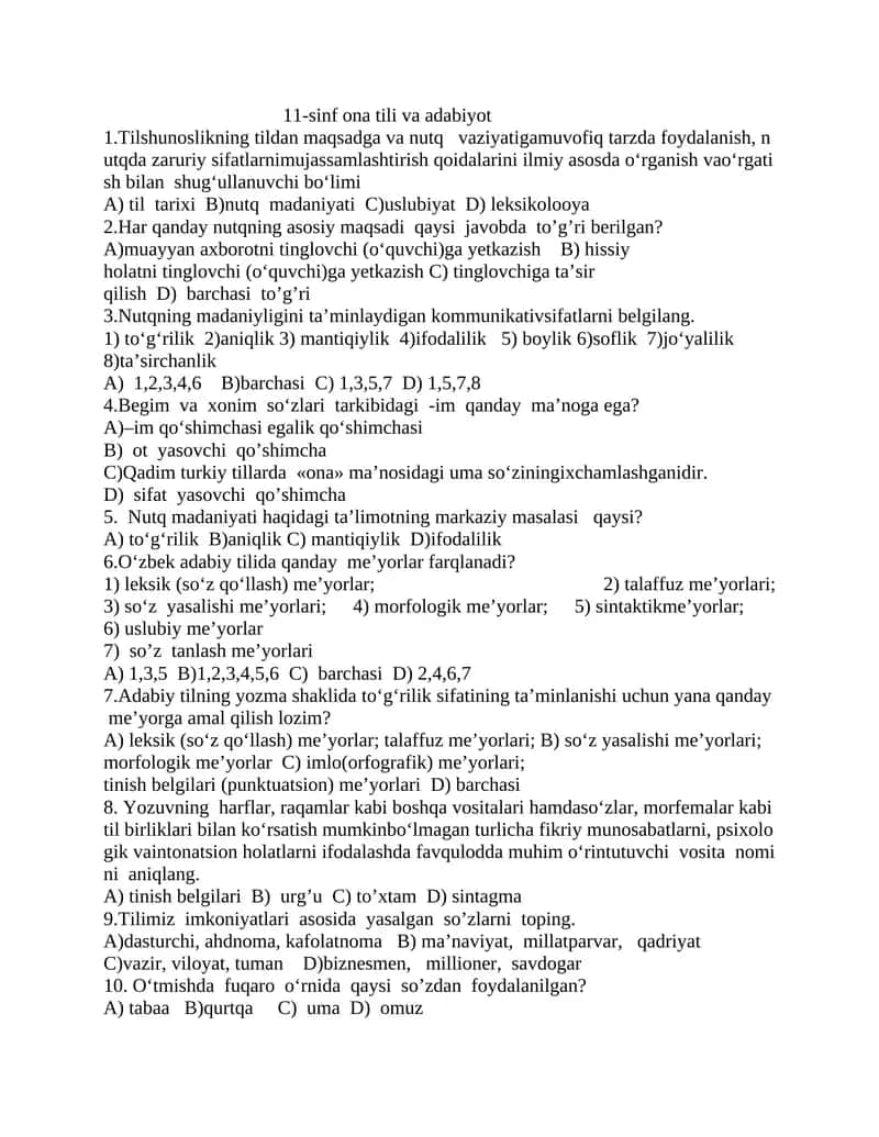 11-sinf ona tili va adabiyot 1
