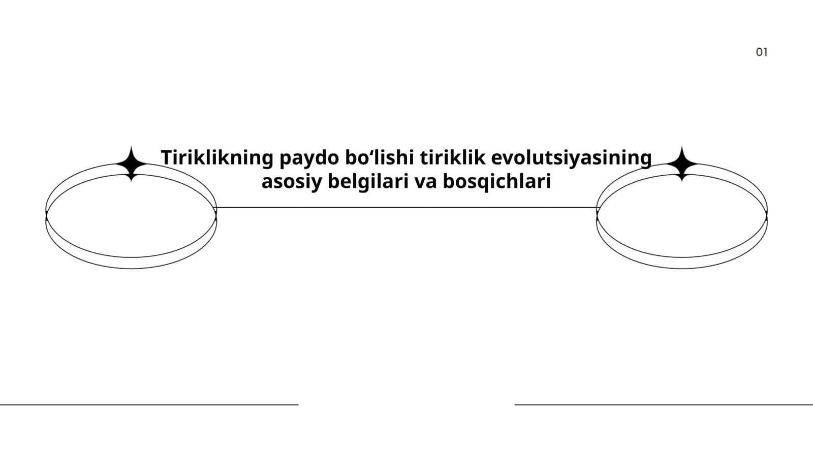 Tiriklikning paydo bo‘lishi 1