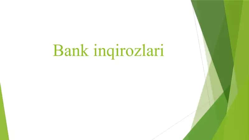 Bank inqirozlari 1