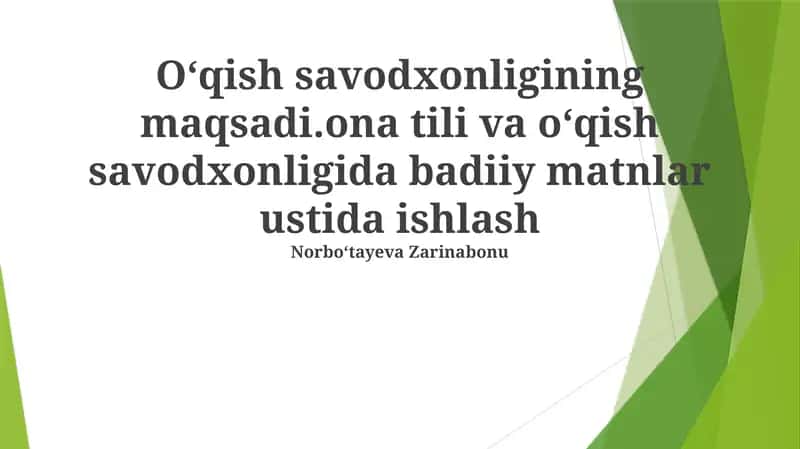 Adabiy matnlarni tahlil qilish usullari 1