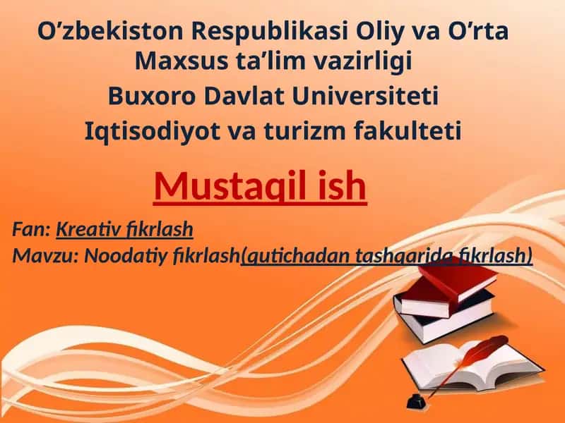 Noodatiy fikrlash 1