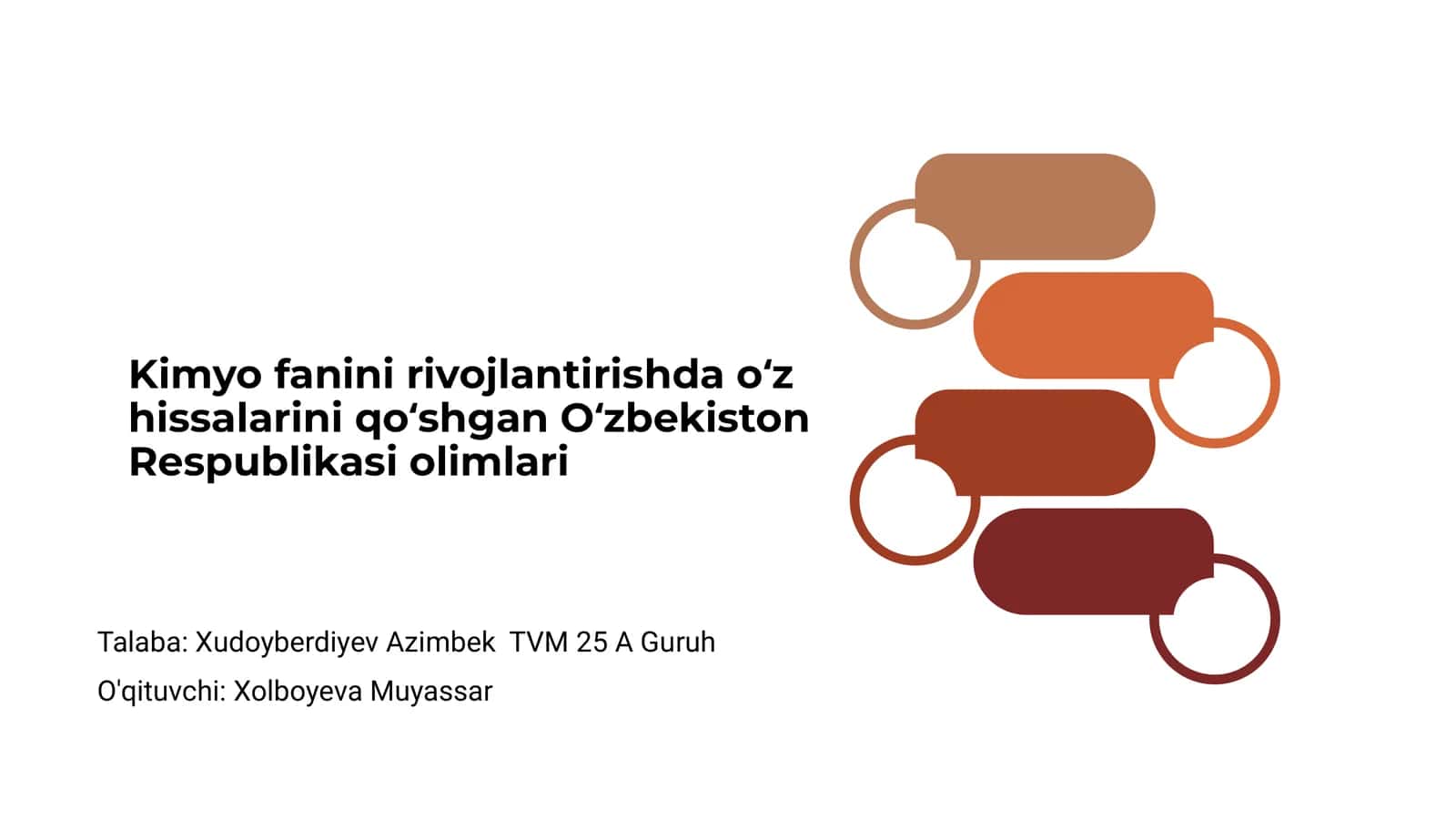 O'zbekiston Olimlari va Kimyo Fanining Rivojlanishi 1