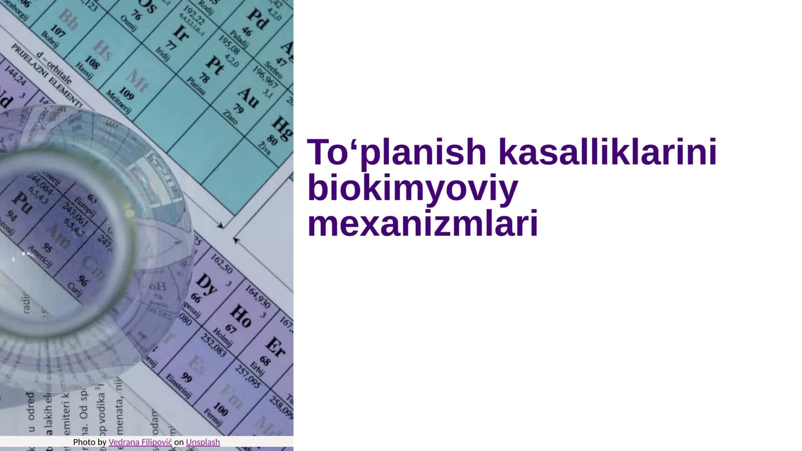 Toʻplanish kasalliklarini biokimyoviy mexanizmlari 1