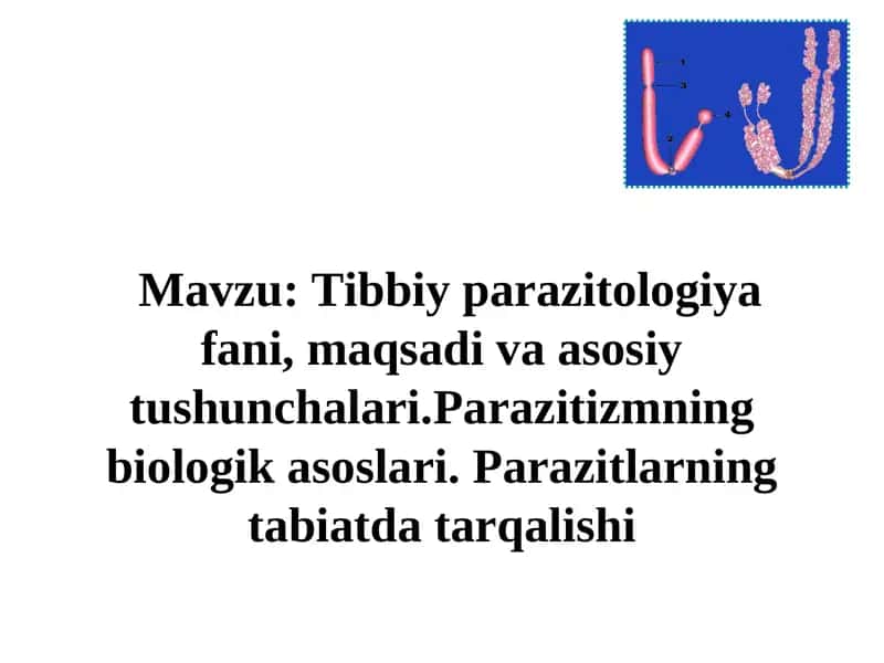 Tibbiy parazitologiya fani 1
