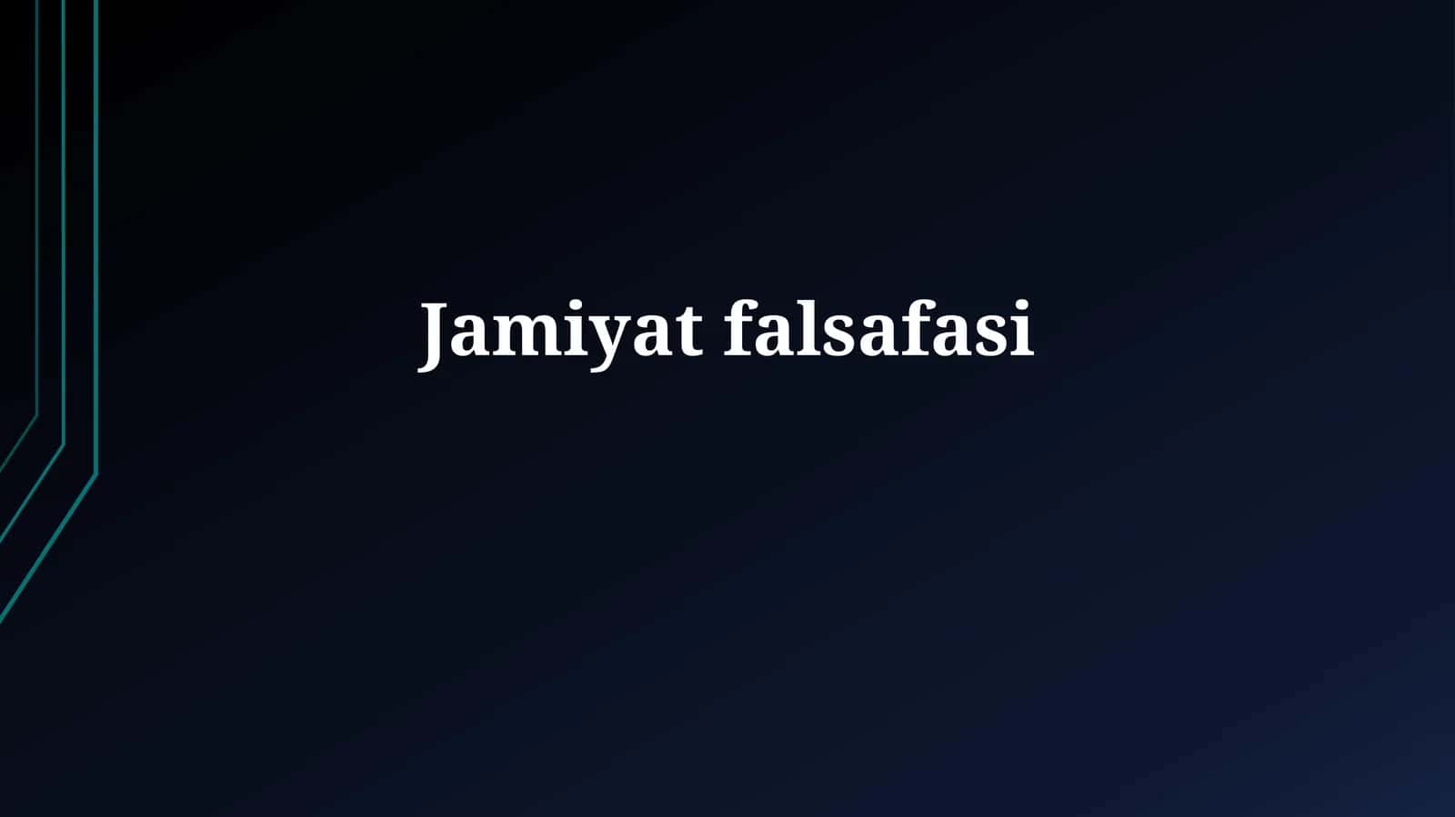 Jamiyatfalsafasi 1