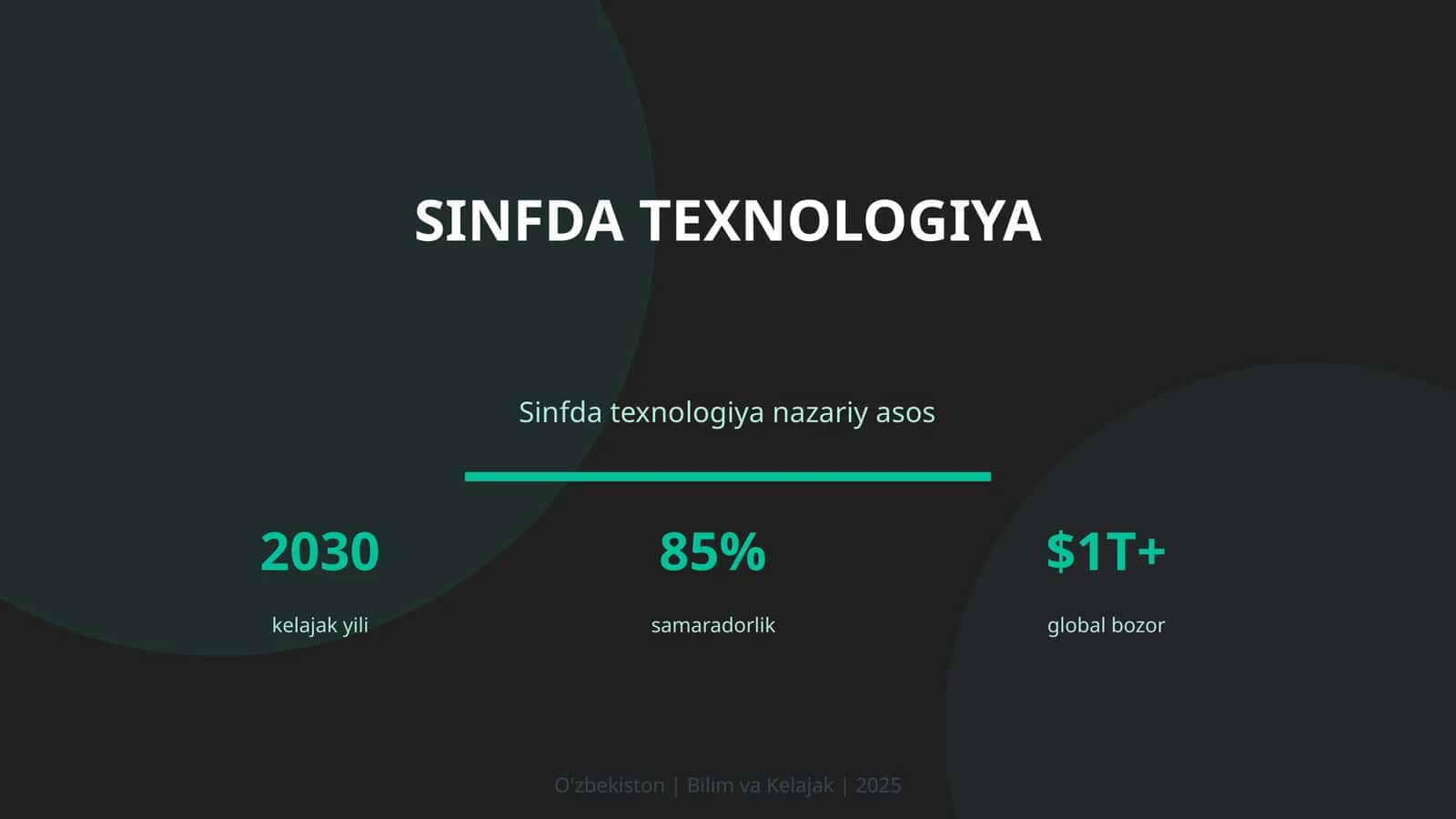 Sinfda texnologiya 1