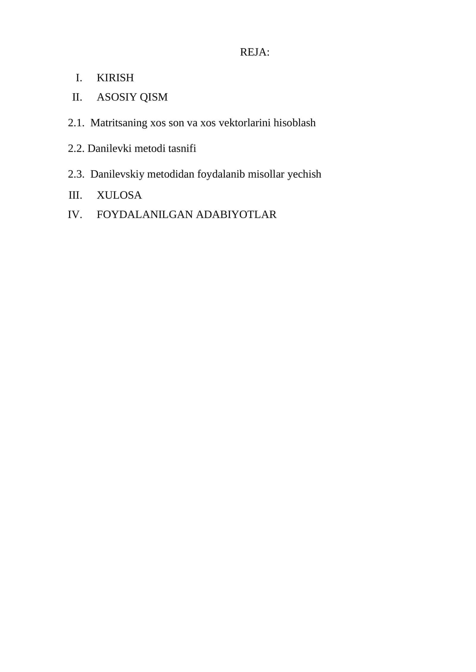 Hisoblash Usullari 1