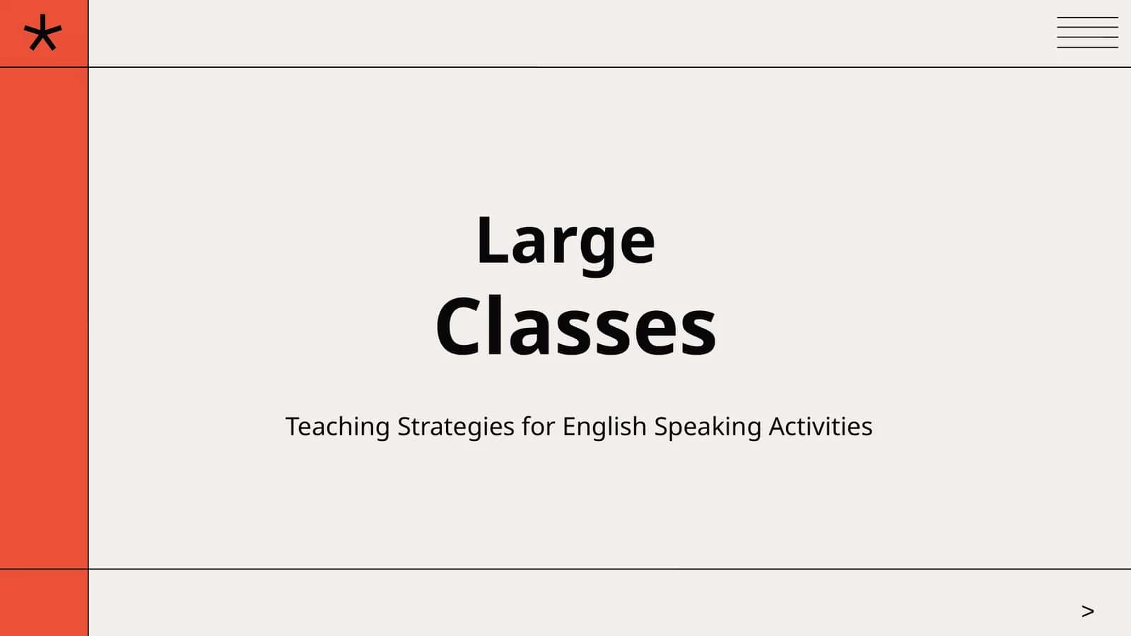 Teaching Strategies for English Speaking Activities 1