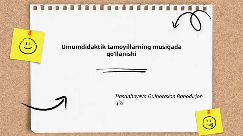 Umumdidaktik tamoyillarning musiqada qo‘llanishi 1