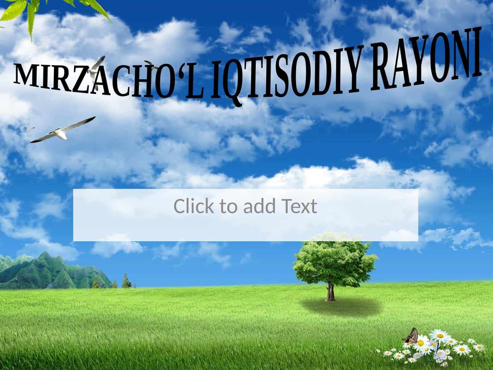 MIRZACHO'L IQTISODIY RAYONI 1