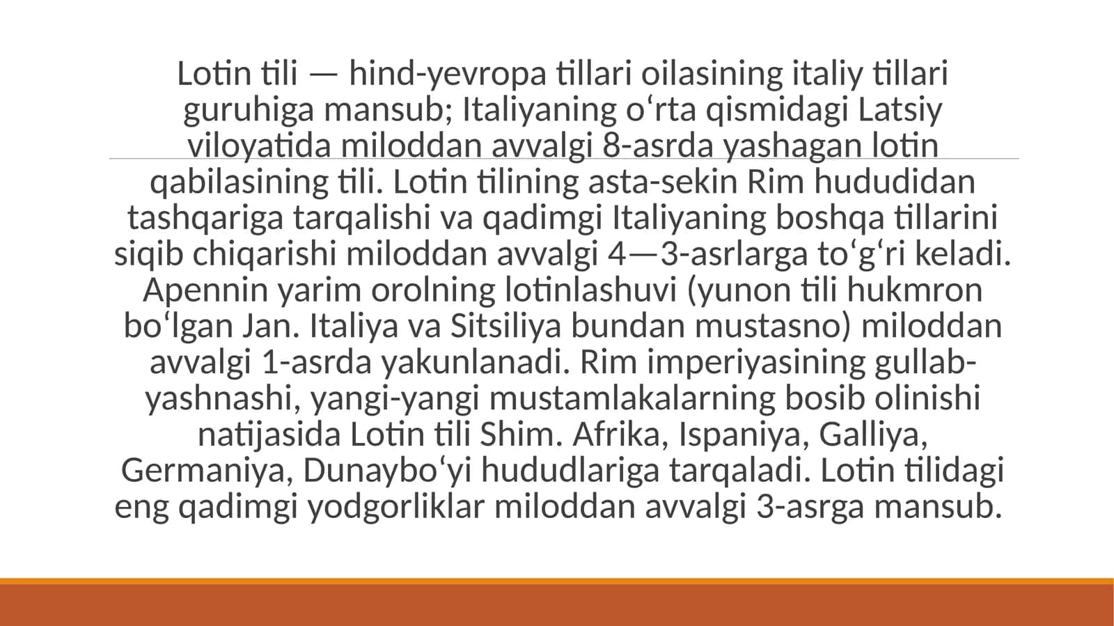 Lotin tili 1
