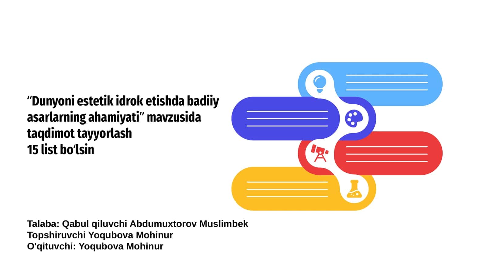 Dunyoni estetik idrok etishda badiiy asarlarning ahamiyati 1