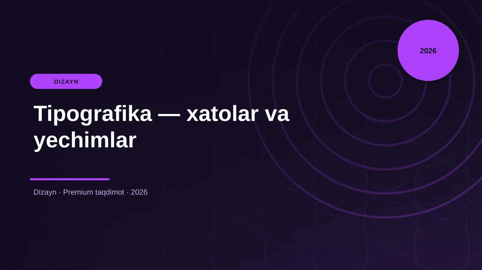 Tipografika — xatolar va yechimlar 1