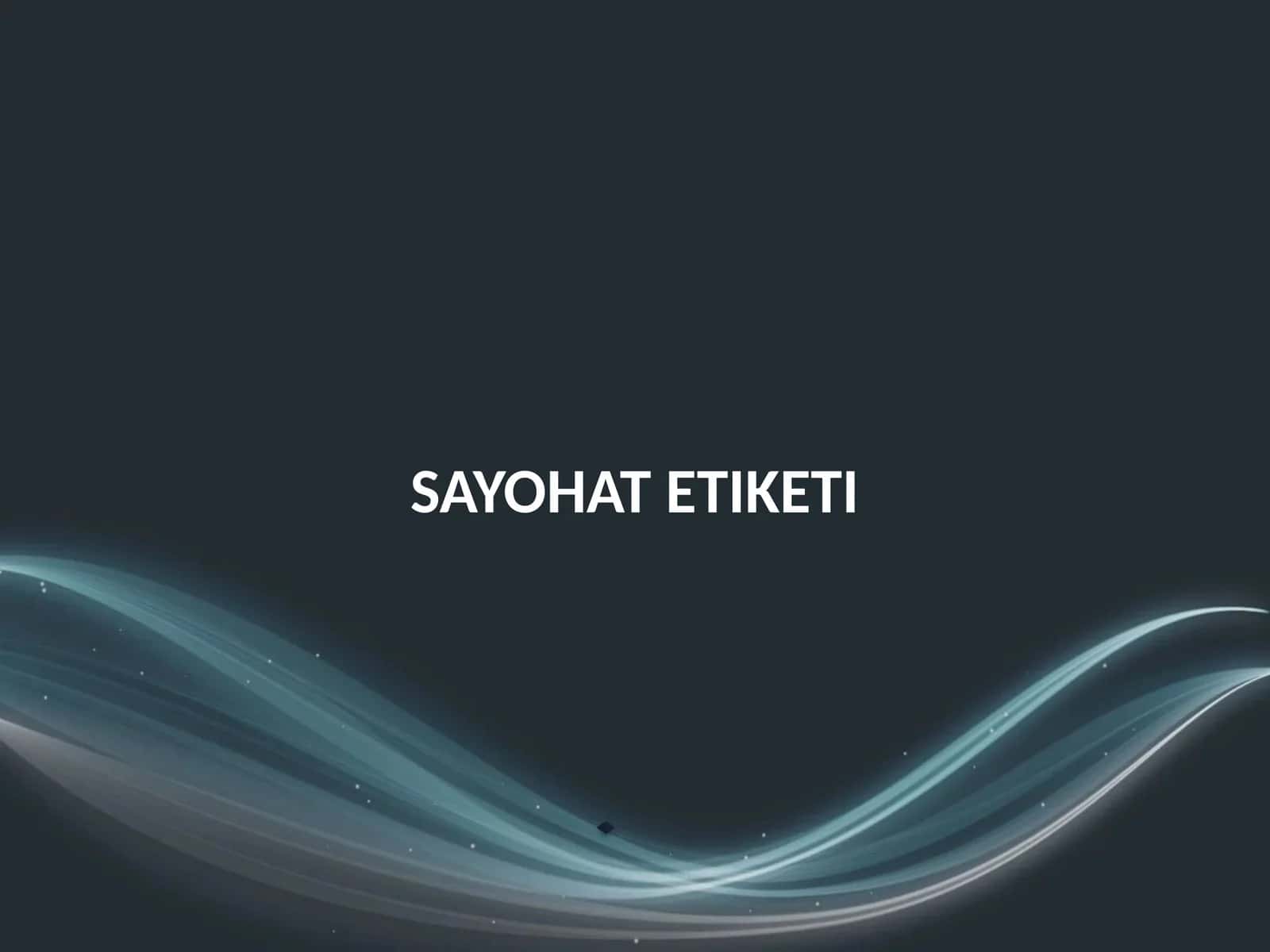 SAYOHAT ETIKETI 1