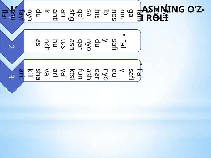 FALSAFIY DUNYOQARASHNING O’Z-O’ZINI ANGLASHDAGI ROLI 1