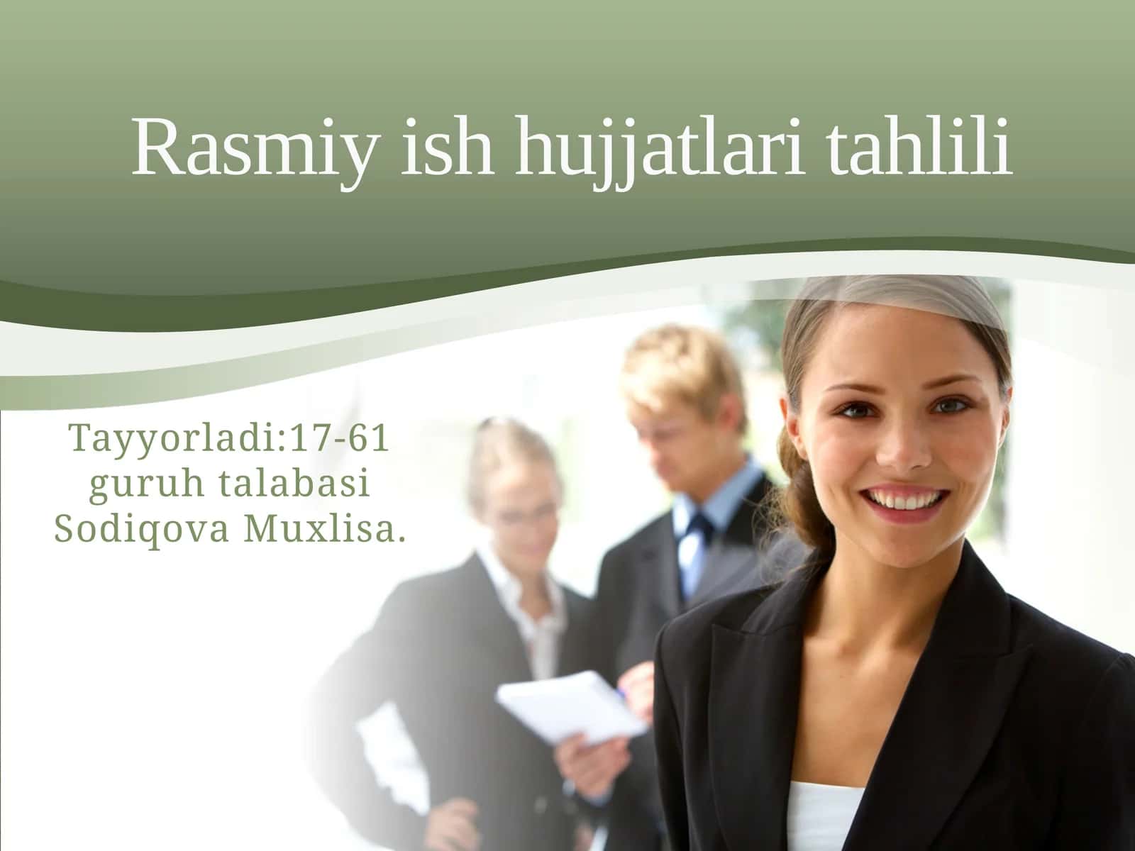Rasmiy Uslub 1