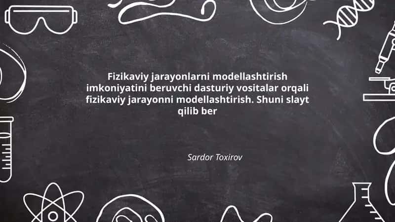 Fizikaviy jarayonlarni modellashtirish 1