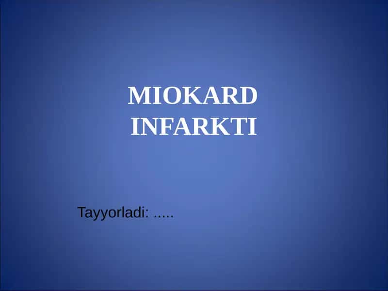 MIOKARD INFARKTI 1