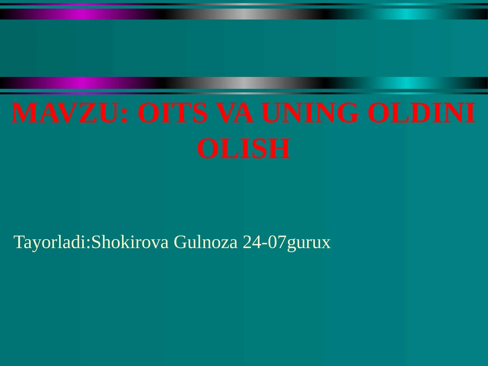 OIV INFEKTSIYASI 1