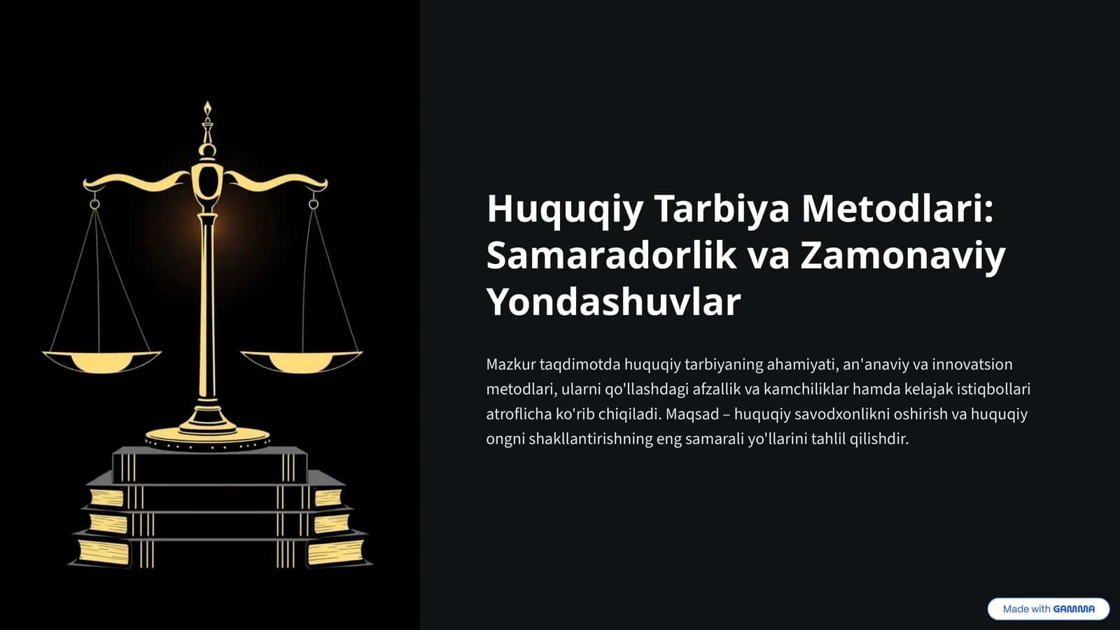 Huquqiy Tarbiya Metodlari Samaradorlik va Zamonaviy Yondashuvlar 1