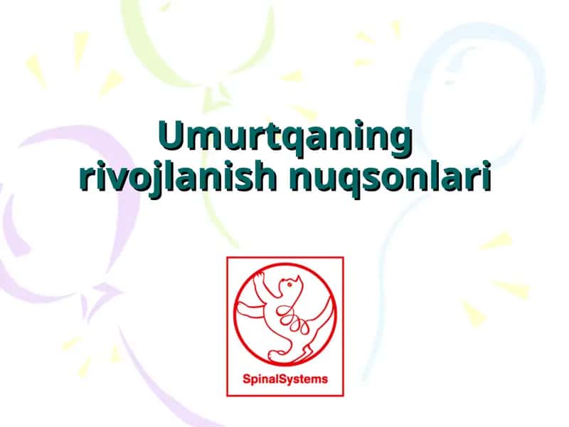 Umurtqaning rivojlanish nuqsonlari 1