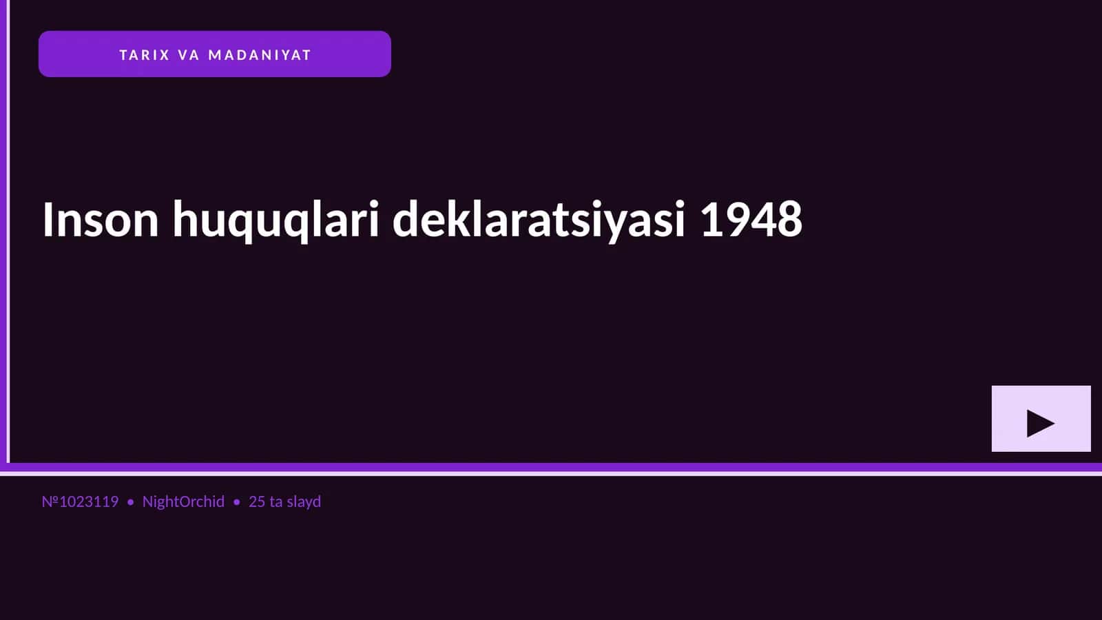 Inson huquqlari deklaratsiyasi 1948 1