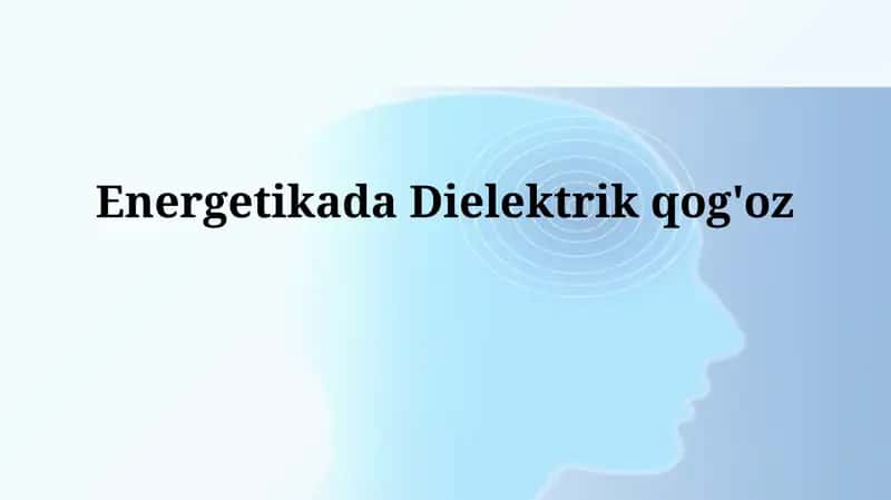 Dielektrik qog'oz 1