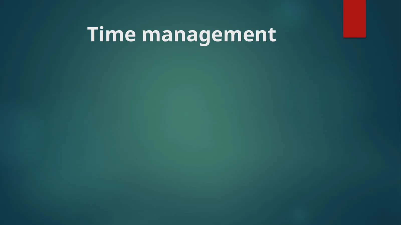 Time Management 1
