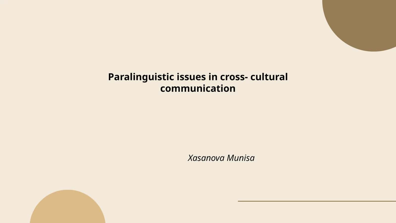 Paralinguistik muammolar 1