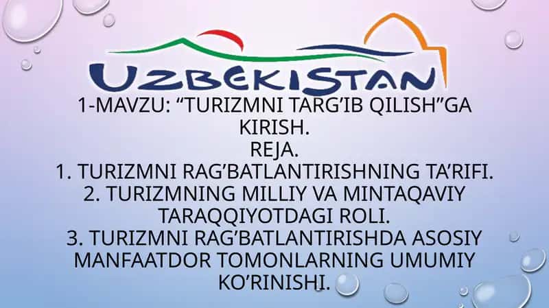 Turizmnitarg’ibqilish 1