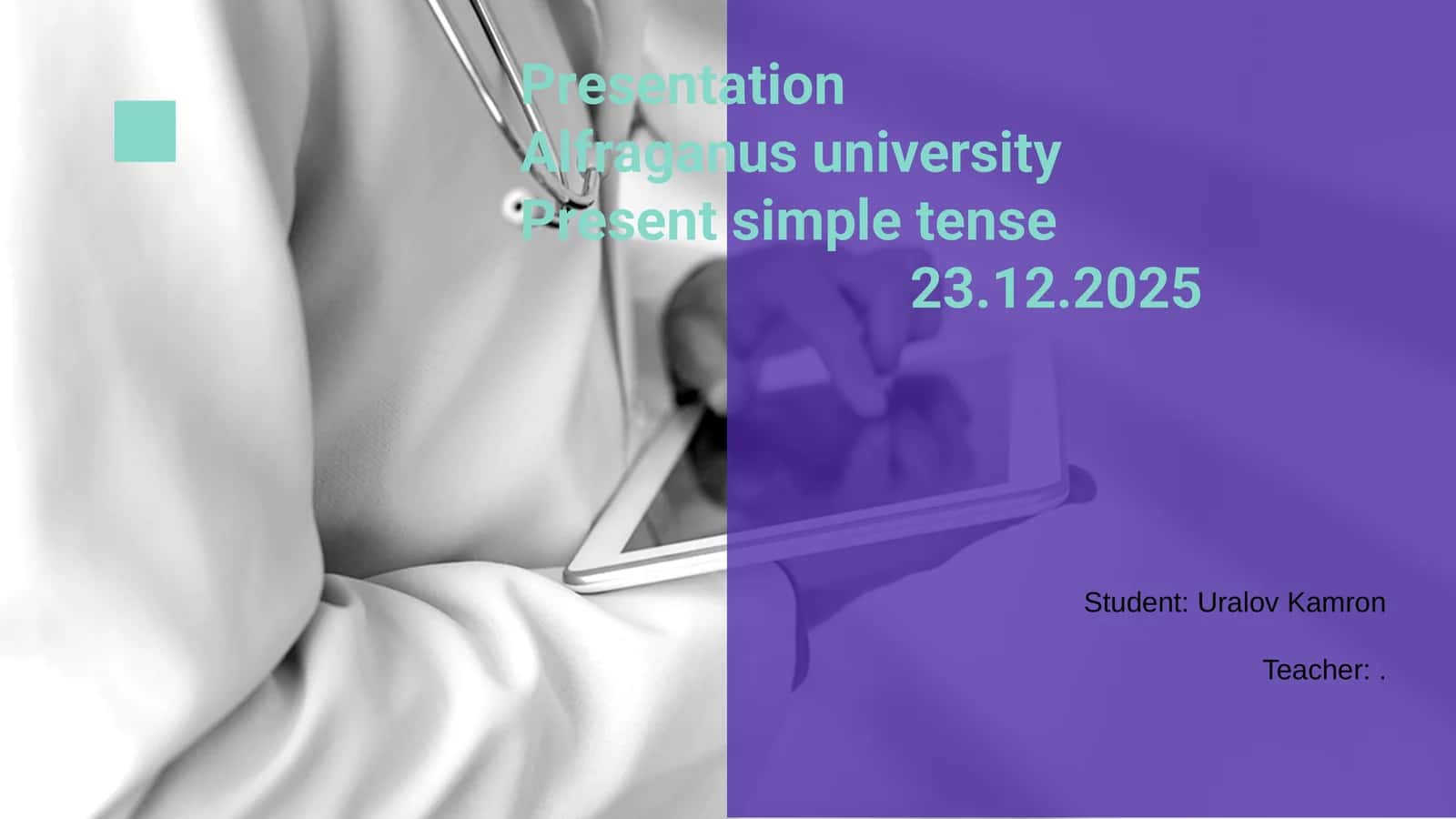 Alfraganus University Presentation 1