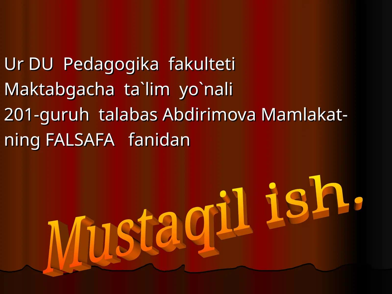Yangi va eng yangi davr falsafasi 1