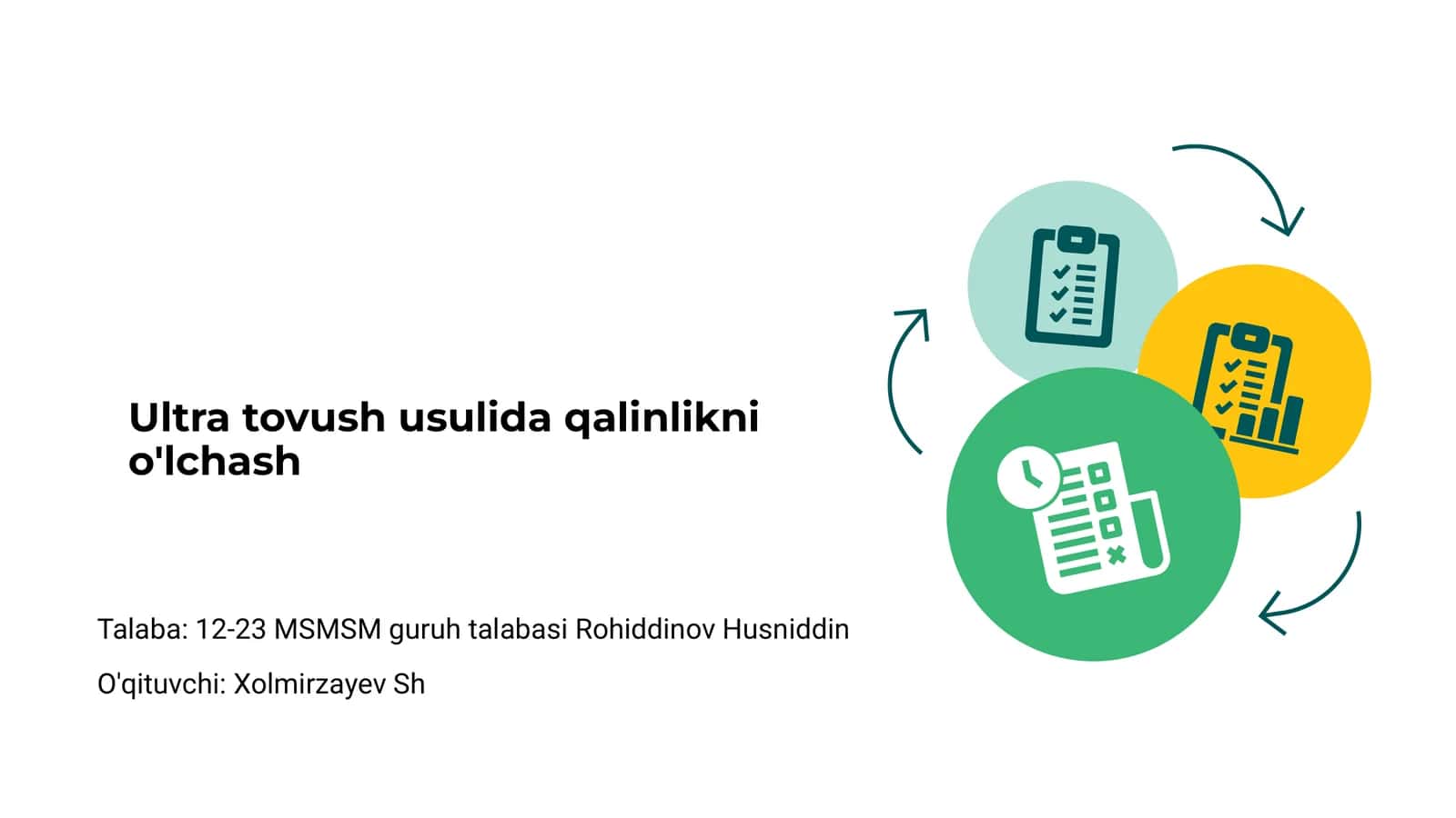 Ultratovush usulida qalinlikni o'lchash 1