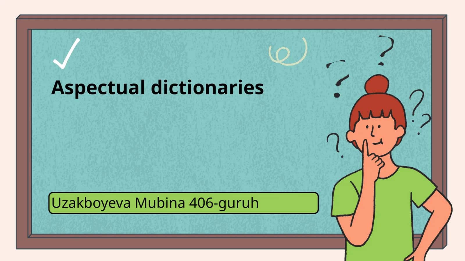 Aspectual dictionaries 1