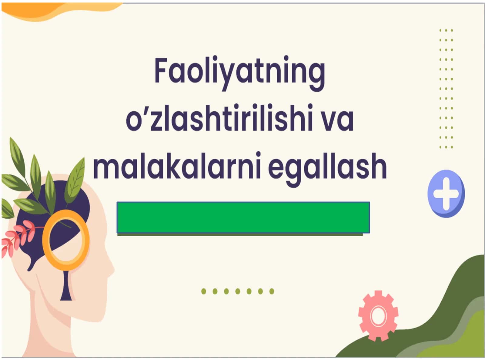 psixologiya fani boʻyicha slayd 1
