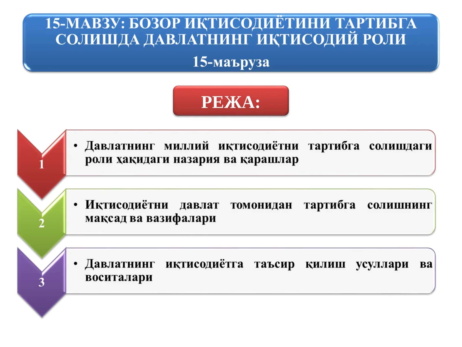 Давлатнинг асосий вазифалари 1