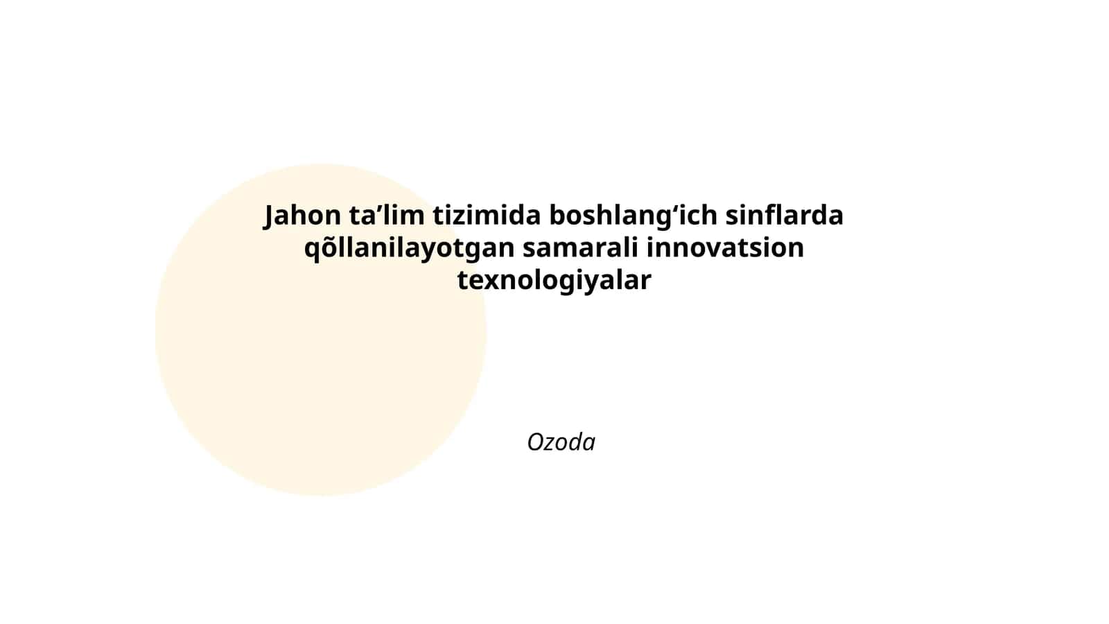 Interaktiv oʻqitish usullari 1