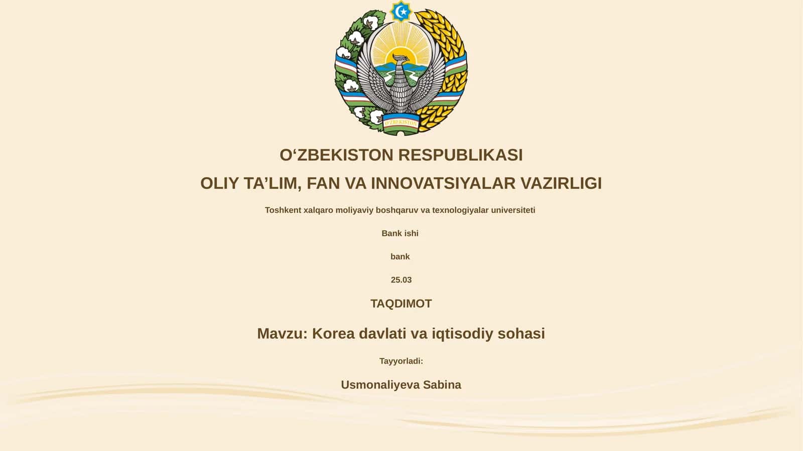 Korea davlati va iqtisodiy sohasi 1