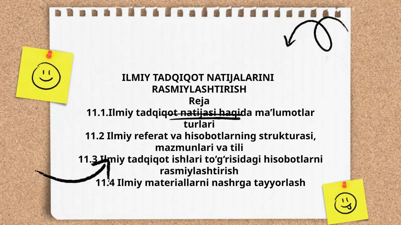ILMIY TADQIQOT NATIJALARINI RASMIYLASHTIRISH 1
