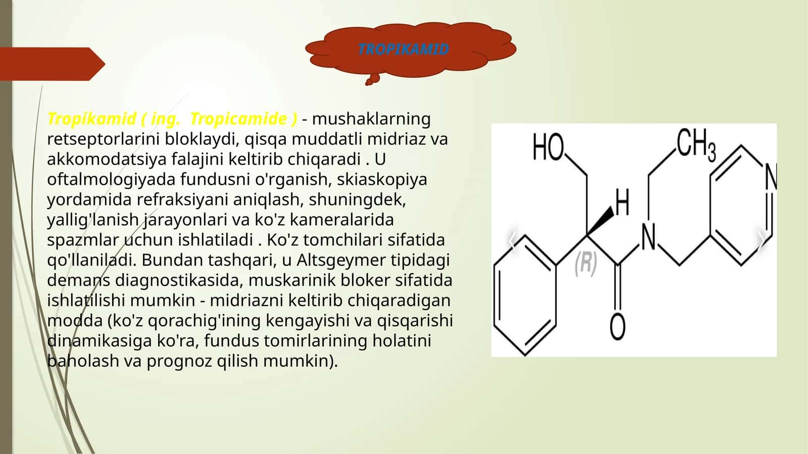 Tropikamid 1