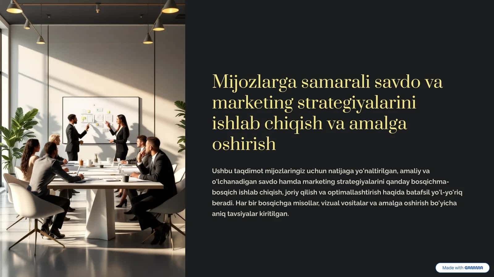Samarali savdo va marketing strategiyalari 1