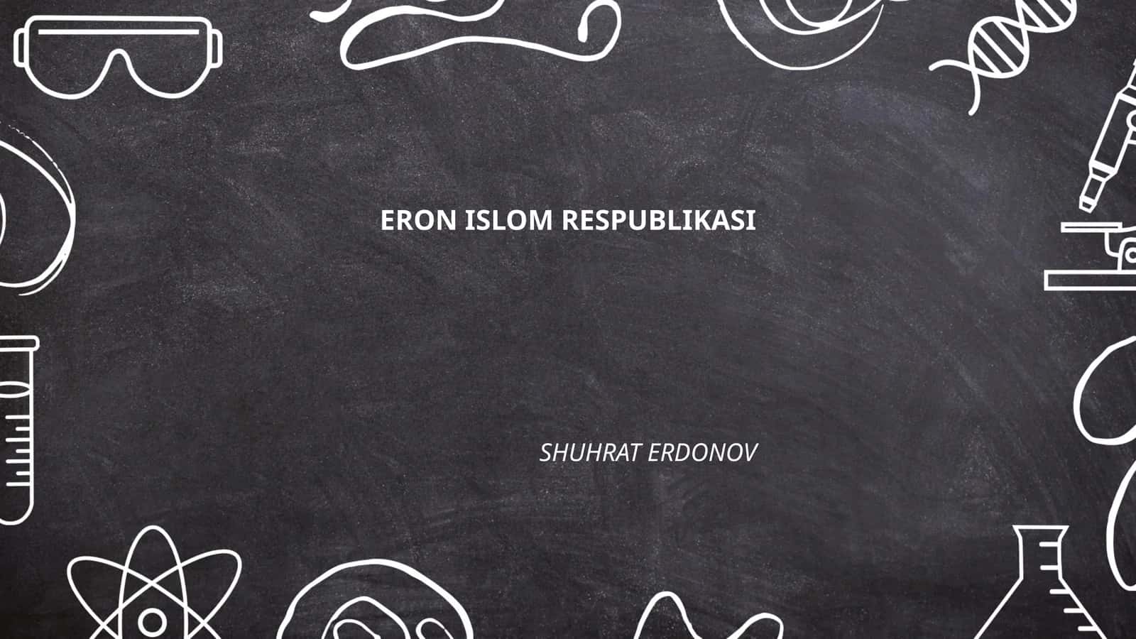 Eron Islom Respublikasi Konstitutsiyasi 1