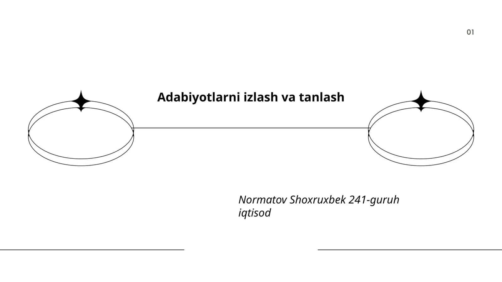 Adabiyotlarni izlash va tanlash 1