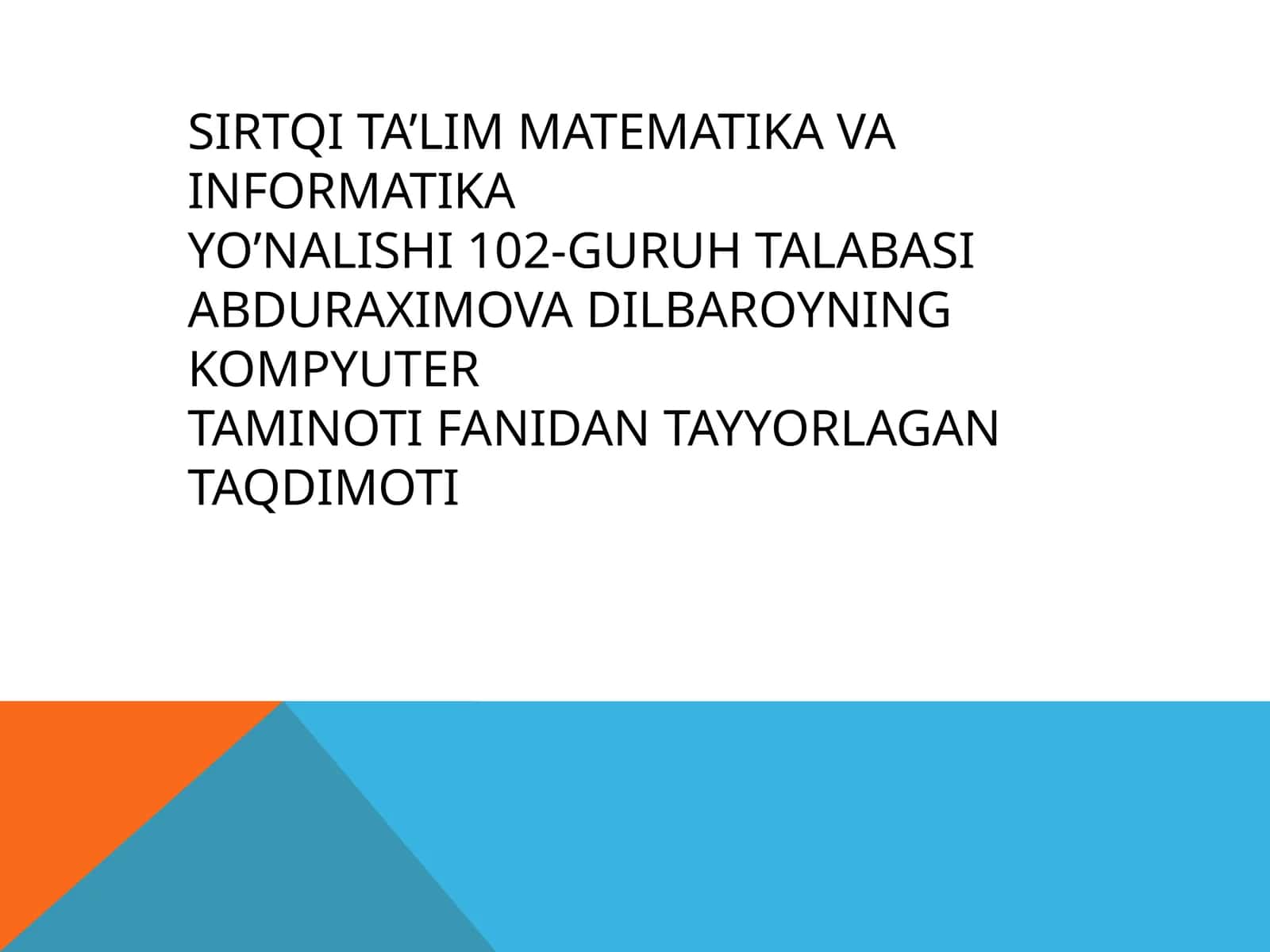 Ona  plataga  yangi  o’rnatilgan  haritani ishini BIOS orqali boshqarish 1
