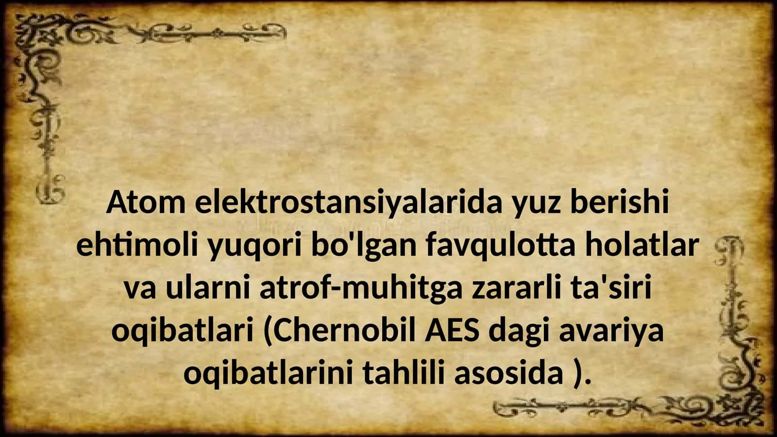 Atom Elektrostansiyalari va Avariyalar 1