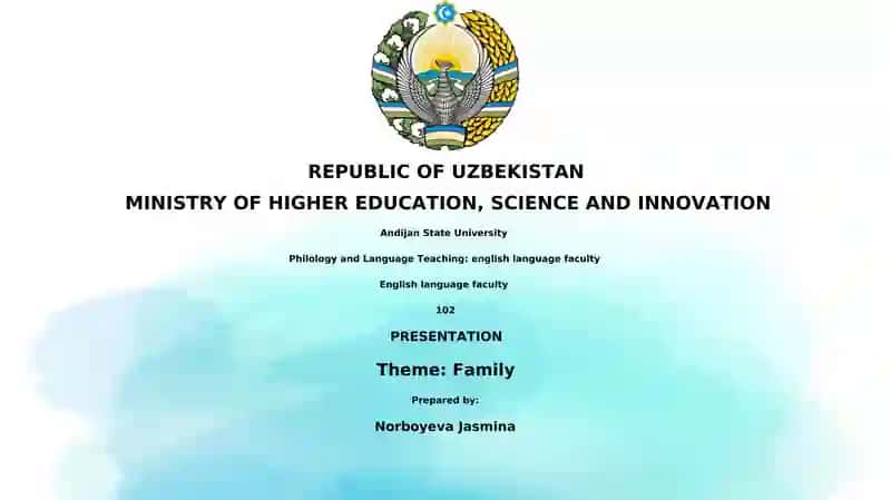 Family Presentation