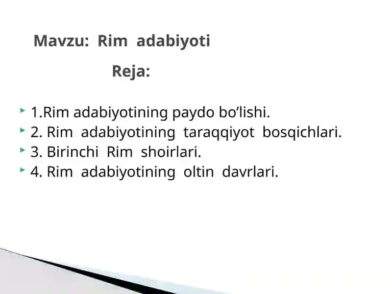 Rim adabiyoti