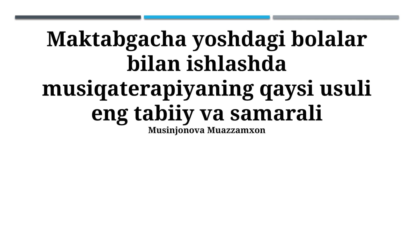 Improvizatsion musiqa terapiyasi 1