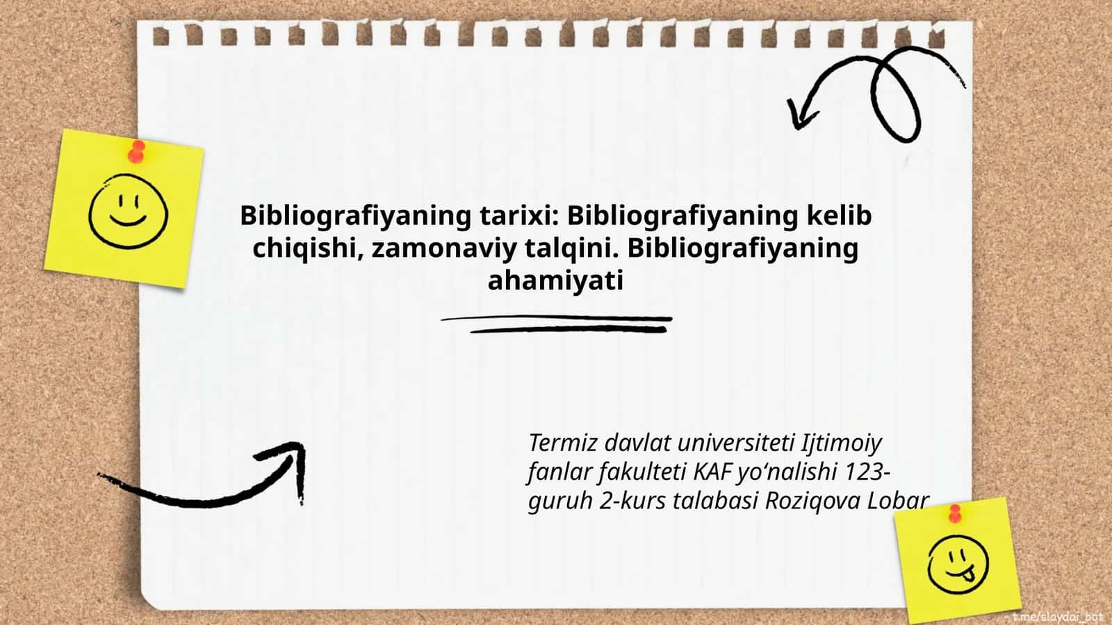 Bibliografiyaning tarixi 1