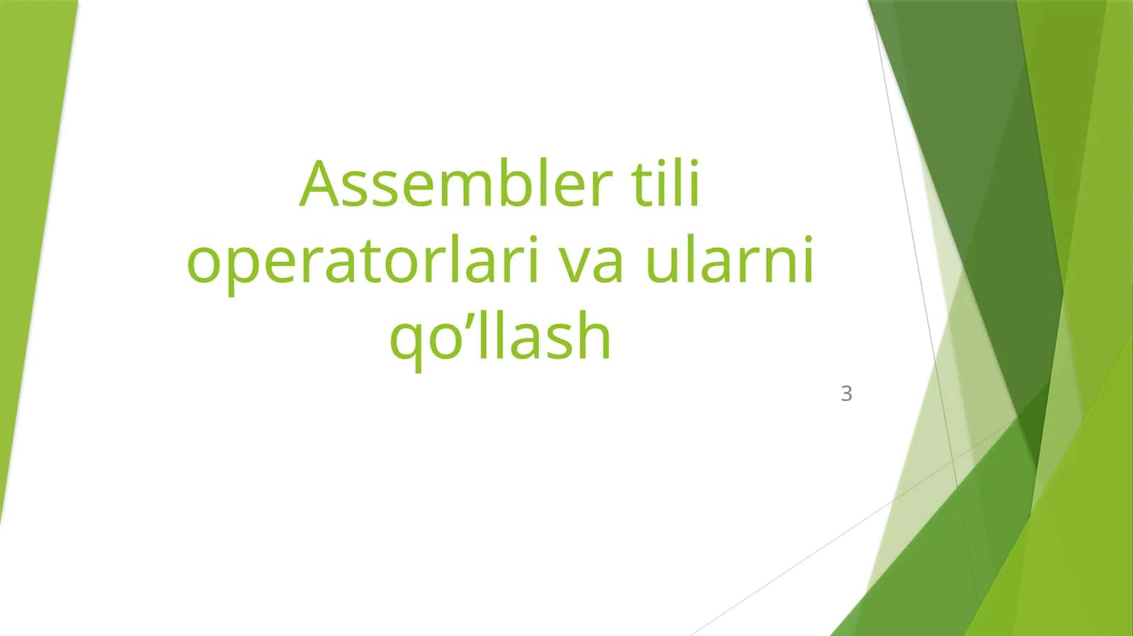 PPT Asembller 1